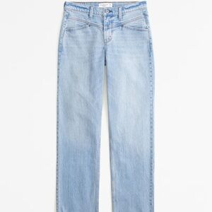 Abercrombie Curve Love Mid Rise 90’s Straight 27